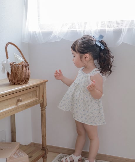 予約 Anne shirley Floral Ribbon Blouse Setup