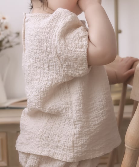 即納mimi market Ring Blue Blouse