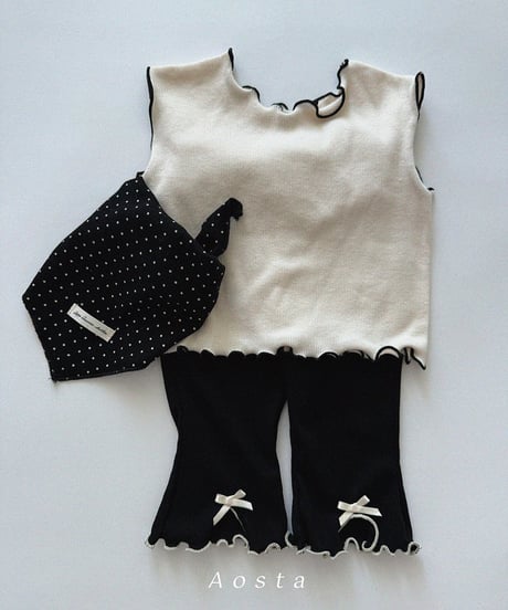 即納aosta Lip ribbon pants