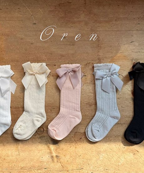 即納OREN  Petite ribbon half socks