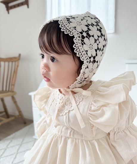 即納Lace bonnet