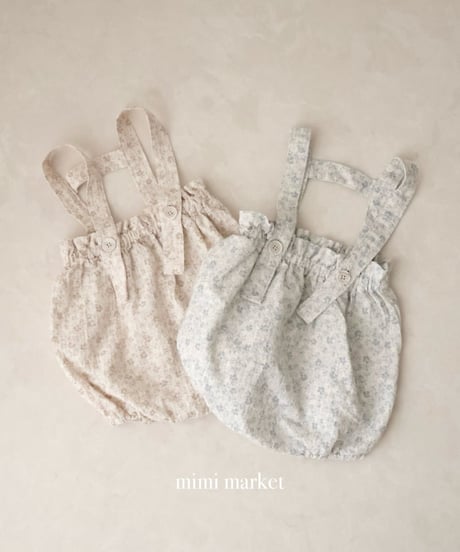 即納 mimi market Moss Balloon Overalls