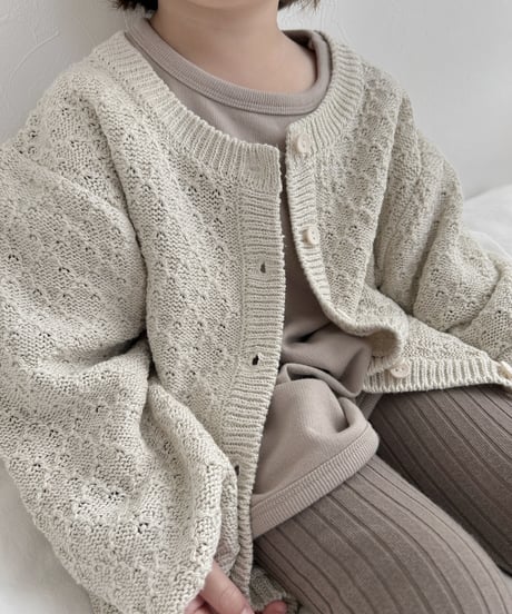 即納Vanilla knit cardigan