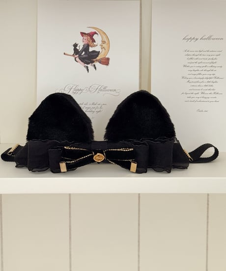 即納Velvet Cat Ears Headband