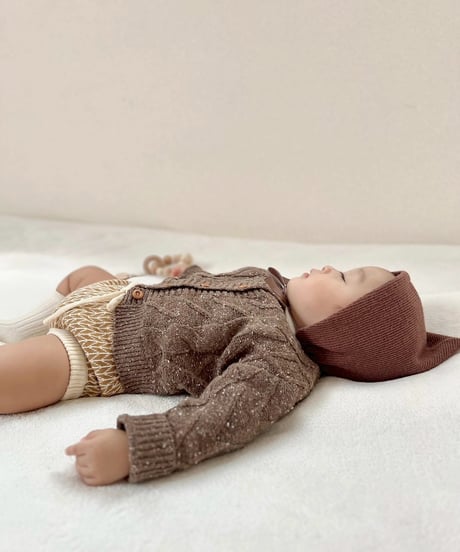 即納marble  Knit cardigan