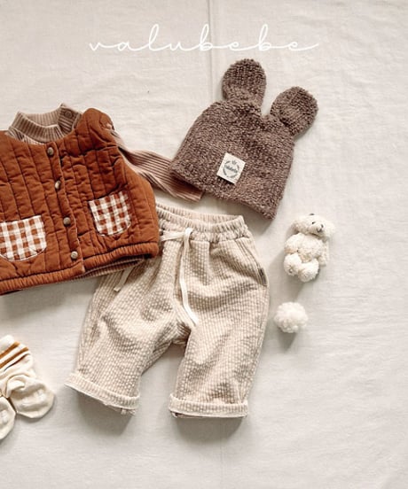 即納valubebe Buckle bear beanie(bebe)