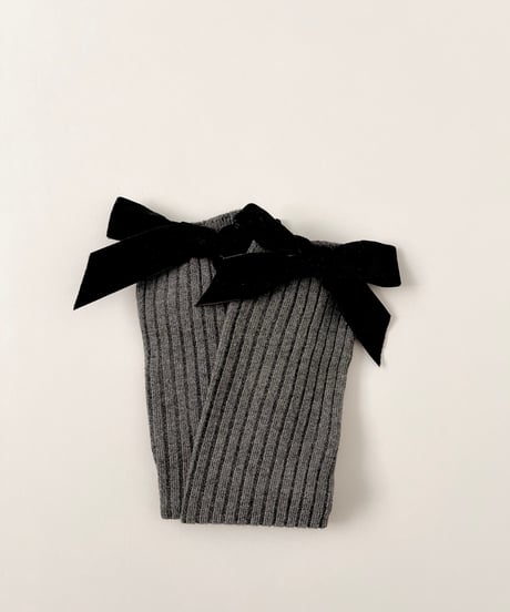 即納 velours ribbon lib high socks