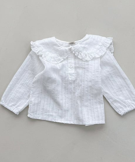 即納sailor frill blouse