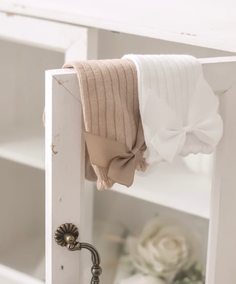 即納Sweet Ribbon Rib Socks set
