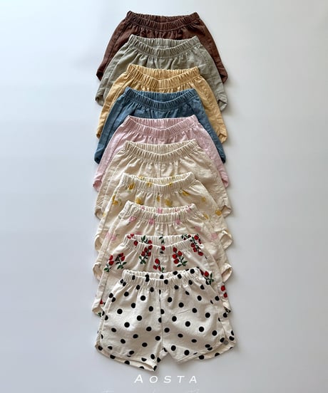 即納aosta Summer short pants
