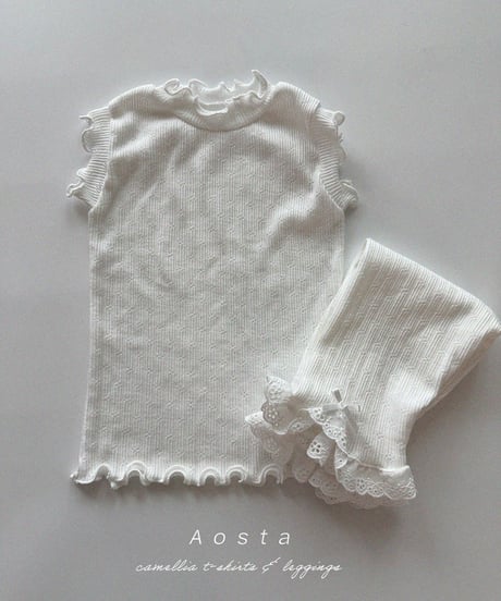 一部即納 aosta Camellia tee