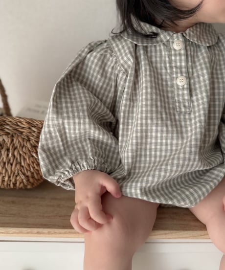 即納 mimi market Check Collar Suit