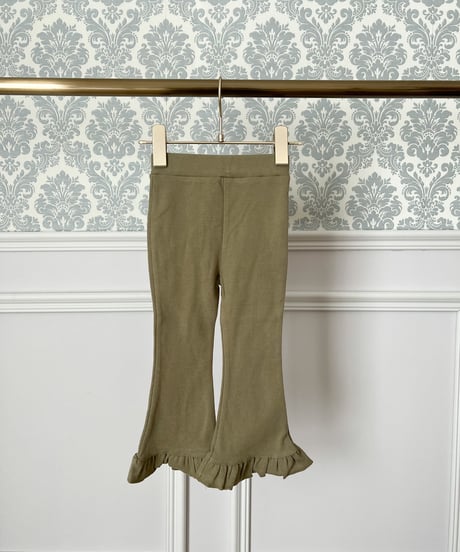 即納90-140cm lib frill flare pants