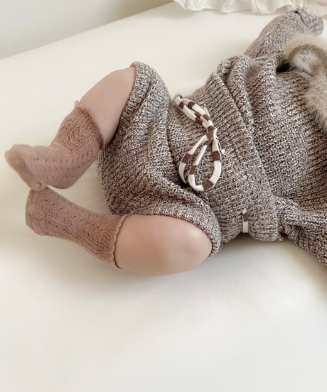 即納 melange  knit set up