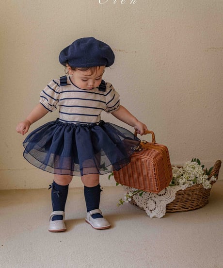 即納 OREN Claire Stripe Tulle Suit