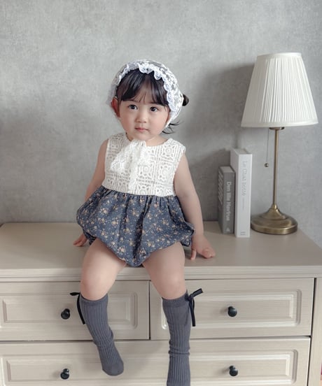 即納 Crochet Flower Rompers