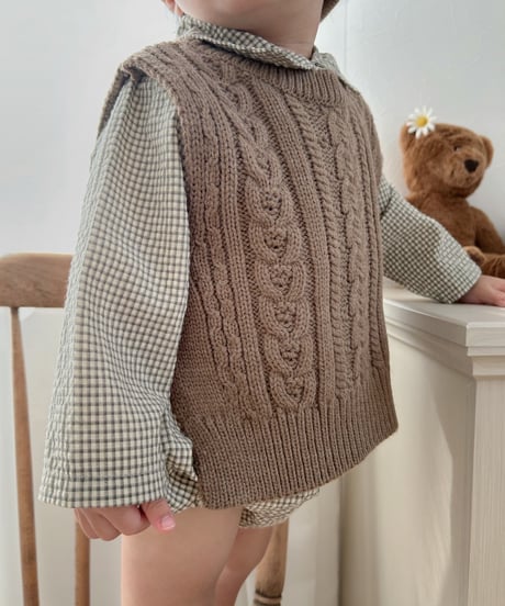 即納aosta Knit vest