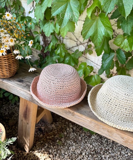 予約 OREN Rosiel Round Straw Hat