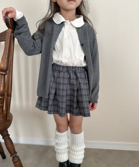 即納crew neck knit cardigan