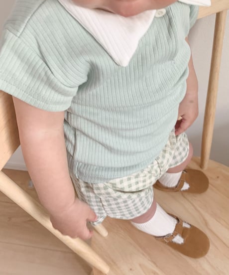 即納baby scallop  antique shoes