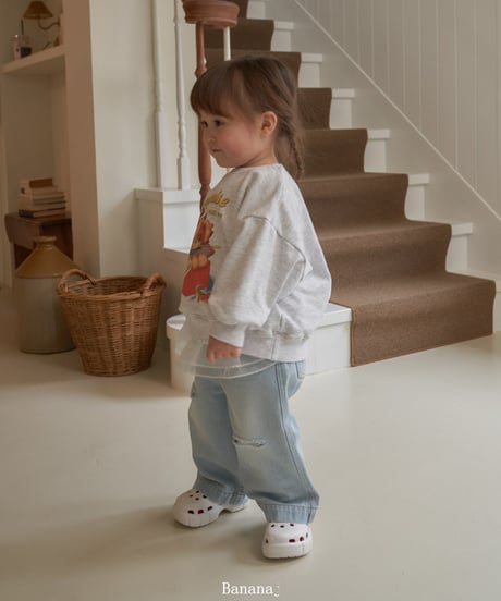 即納wide denim Pants