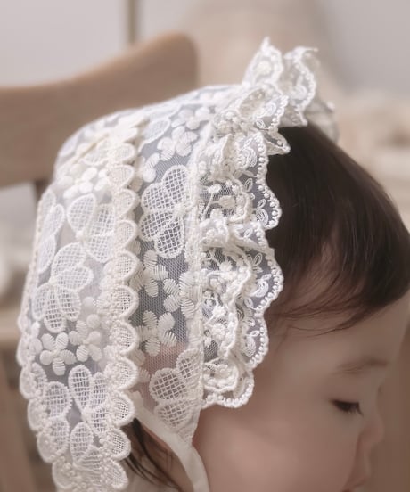 即納 rabbit lace hair band
