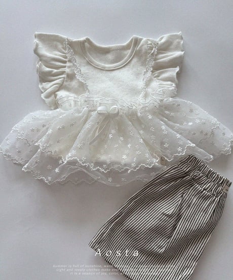 即納aosta lace strap bustier