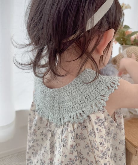 即納flower knit one-piece