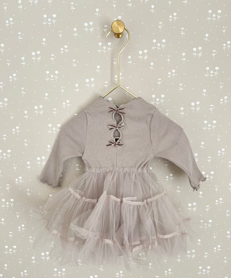 即納monbebe tulle ribbon rompers