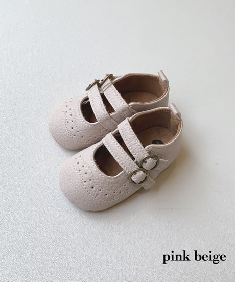 即納baby double strap shoes