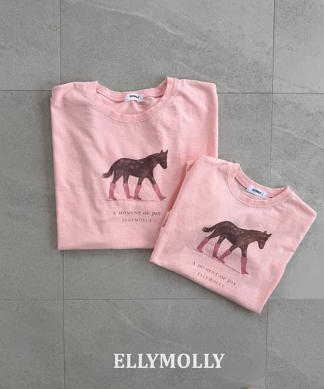 予約Elly Molly Blush pony T-shirt(ママとお揃い)