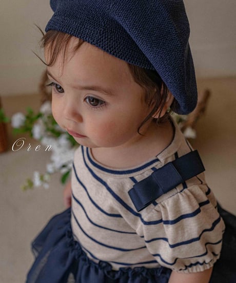 即納 OREN Claire Stripe Tulle Suit