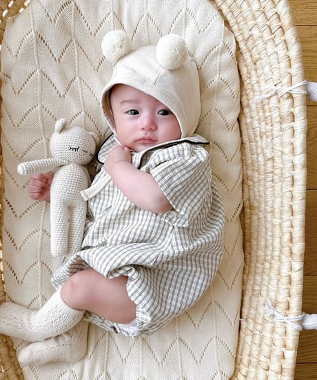 即納ponpon  bear  bonnet