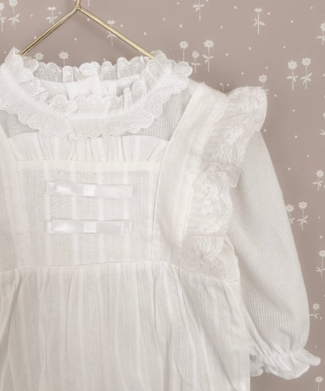 即納frill lace salopette