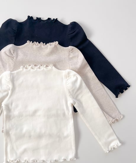 即納puff sleeve mellow tops