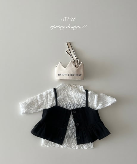 即納Baby Sheer Lace tee