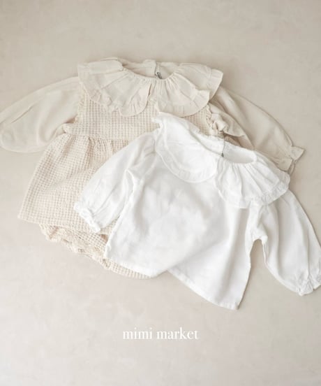 即納 mimi market Big Collar blouse