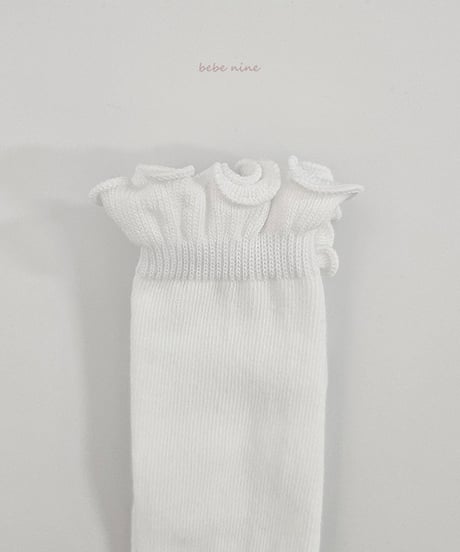 即納bebe nine frill half socks set