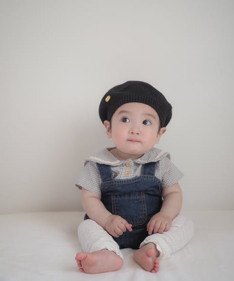 即納monbebe Check sailor suit