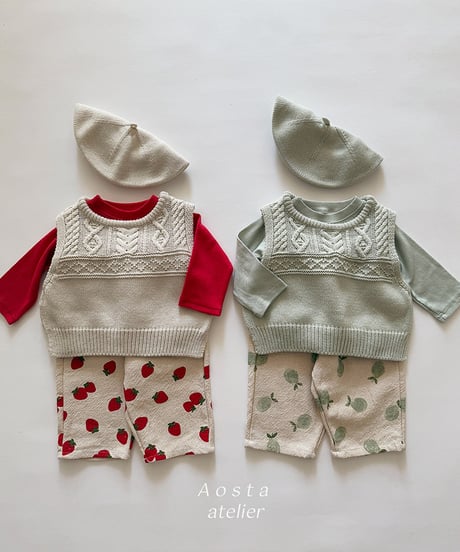 即納aosta Knit vest
