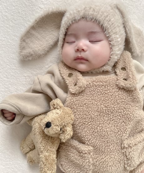 即納　baby rabbit  bonnet