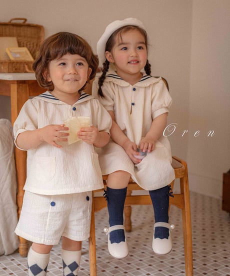 即納OREN Angelica Marine top and bottom set