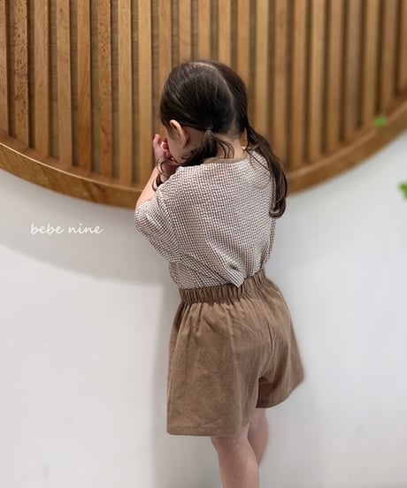 即納 bebe nine  Bloom check set