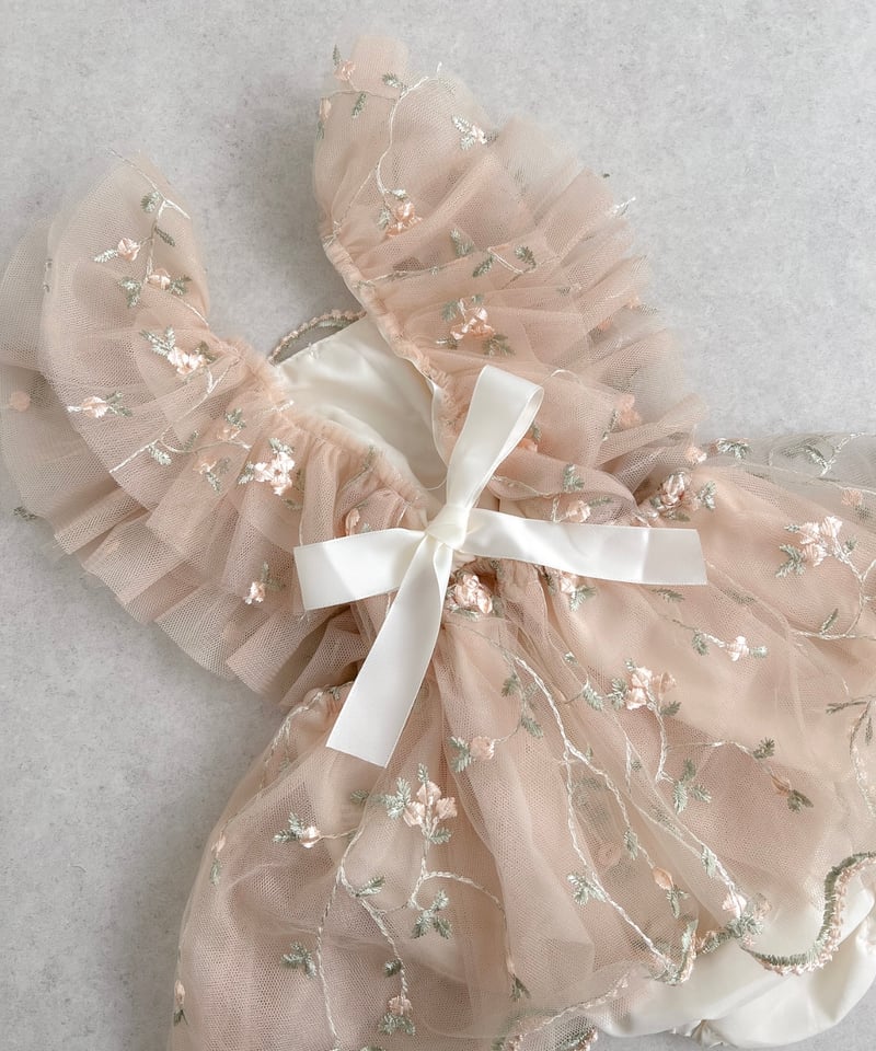 即納flower tulle apron rompers | alli.