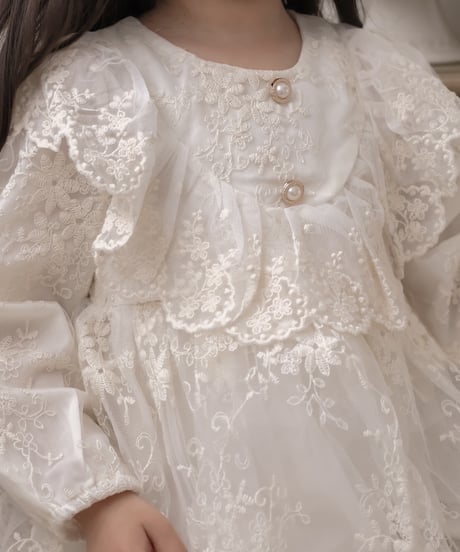 即納Lace Bouquet kids Dress