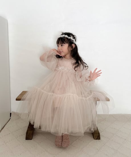 即納classical chiffon dress
