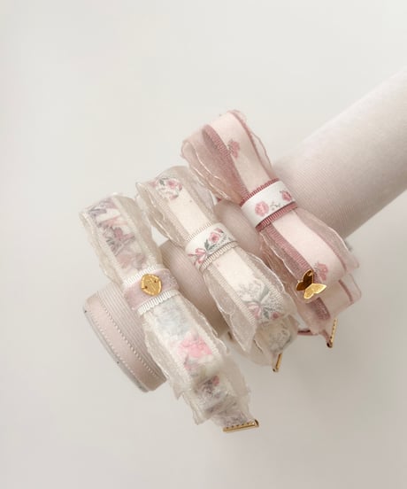 即納veil ribbon hair band