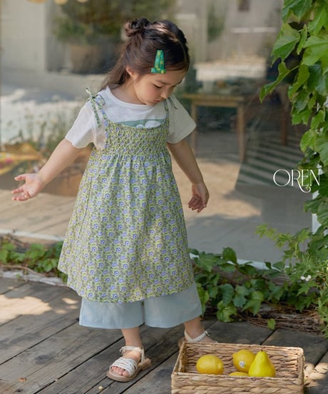予約 OREN Rosera Smock Strap Dress