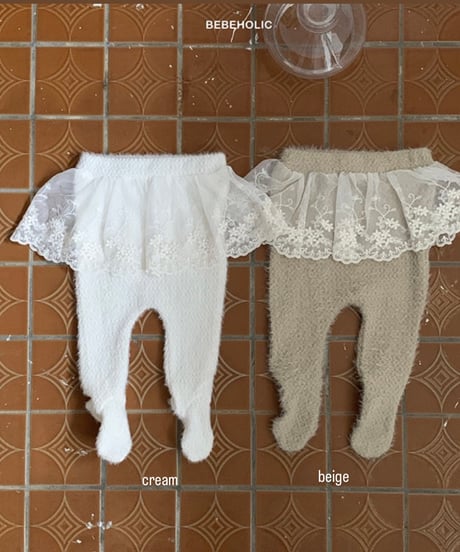 即納Lace-indued leggings