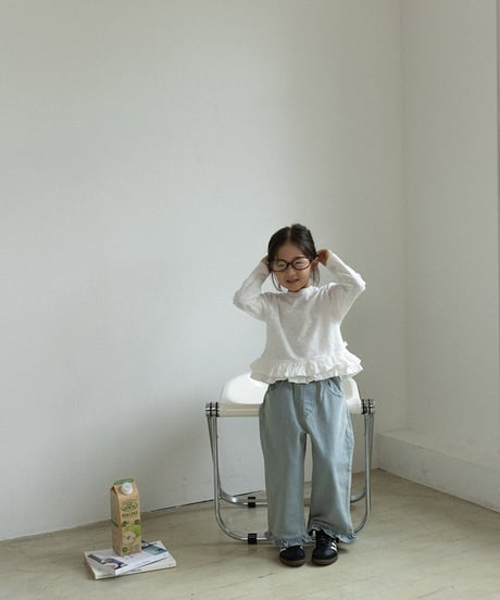 即納 ALADIN Pretty fit frill long pants
